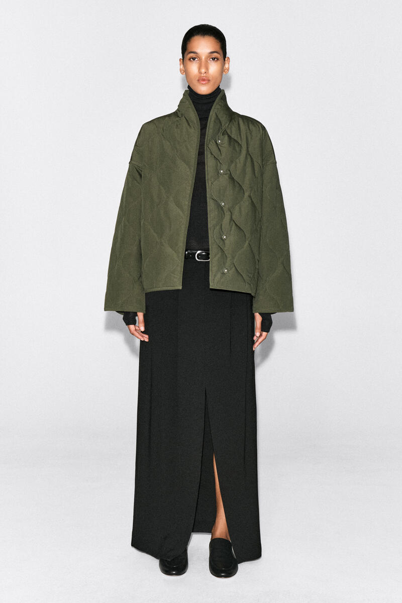 SHAWL-COLLAR QUILTED JACKET ショールカラー キルティングジャケット