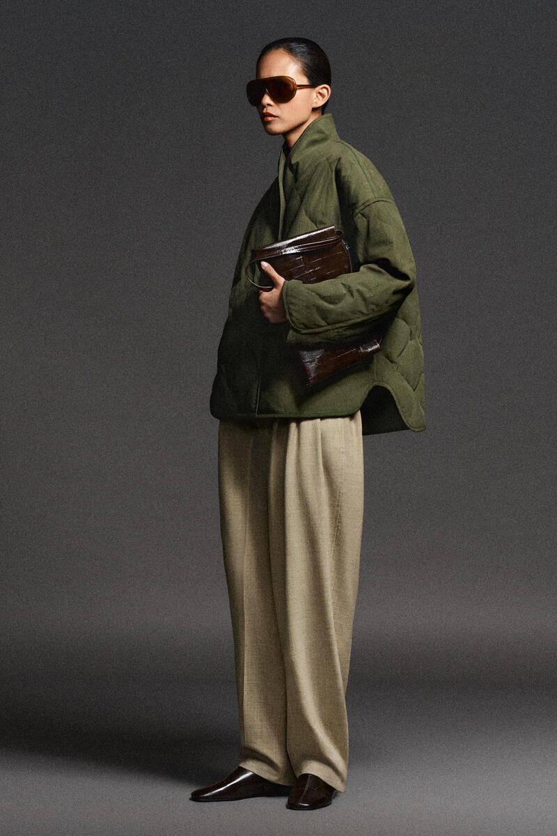 SHAWL-COLLAR QUILTED JACKET ショールカラー キルティングジャケット