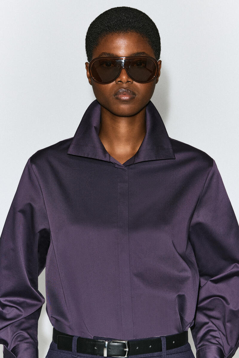 5W　（旧ゴワット） コットンフーディプルオーバーシャツ OVERSIZED FOLDED-COLLAR COTTON SHIRT オーバーサイズ フォールデッド