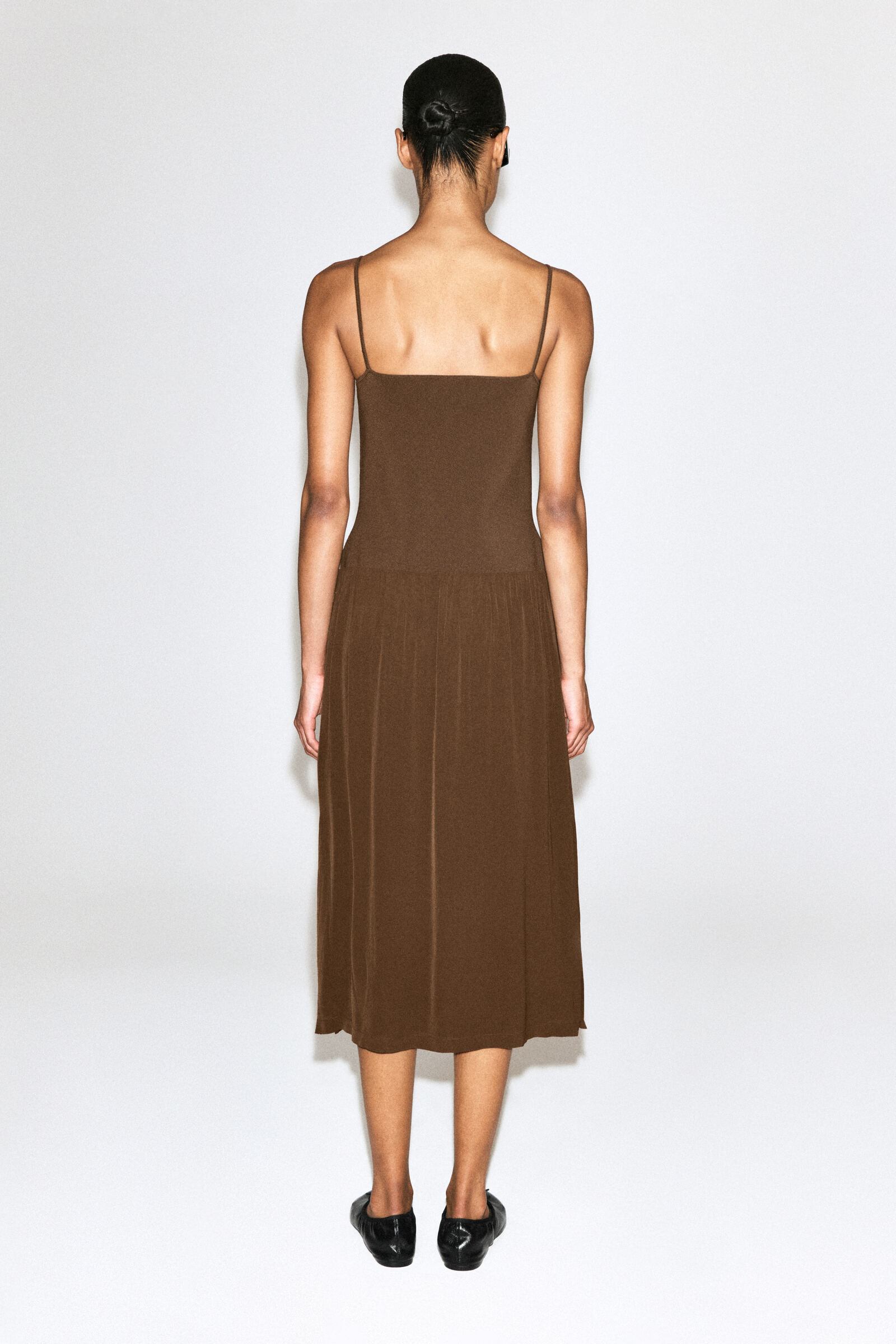CONTRAST-PANEL MAXI DRESS コントラストパネルミニワンピース