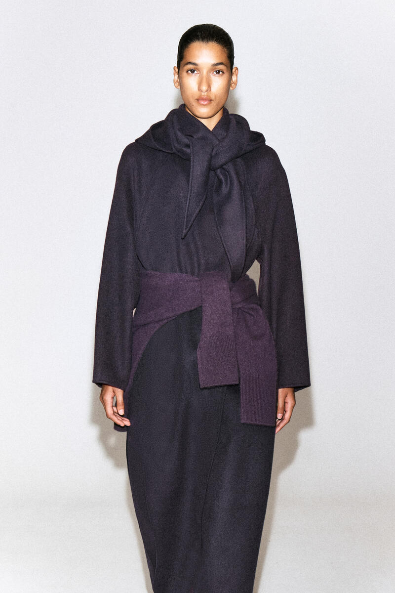 DOUBLE-FACED WOOL-BLEND HOOD ダブルフェイス ウールブレンドフード