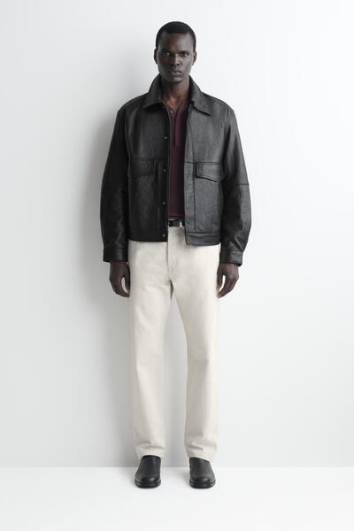 LEATHER FLIGHT JACKET