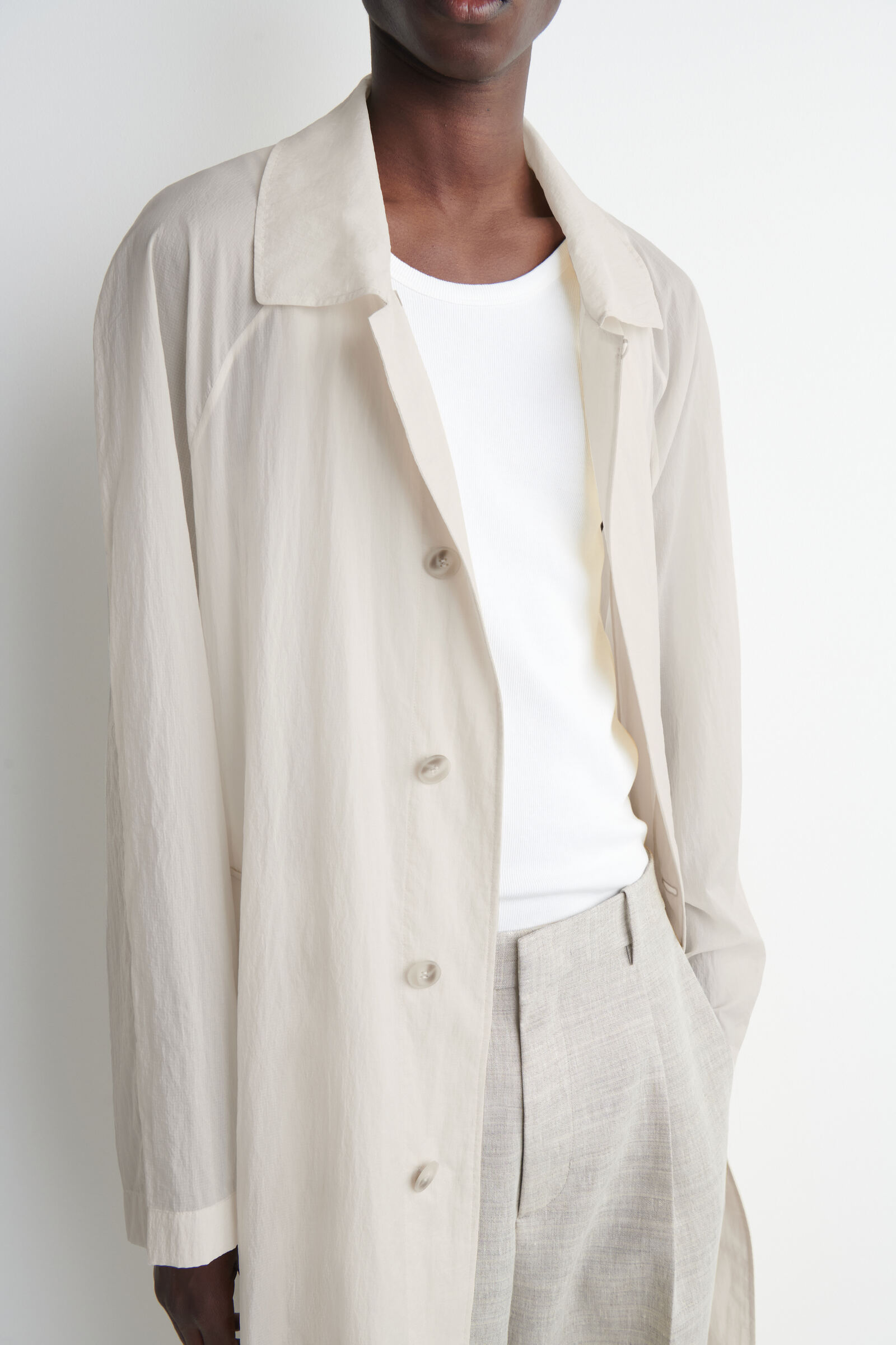 TECHNICAL SHEER-NYLON TRENCH COAT テクニカル シアーナイロン