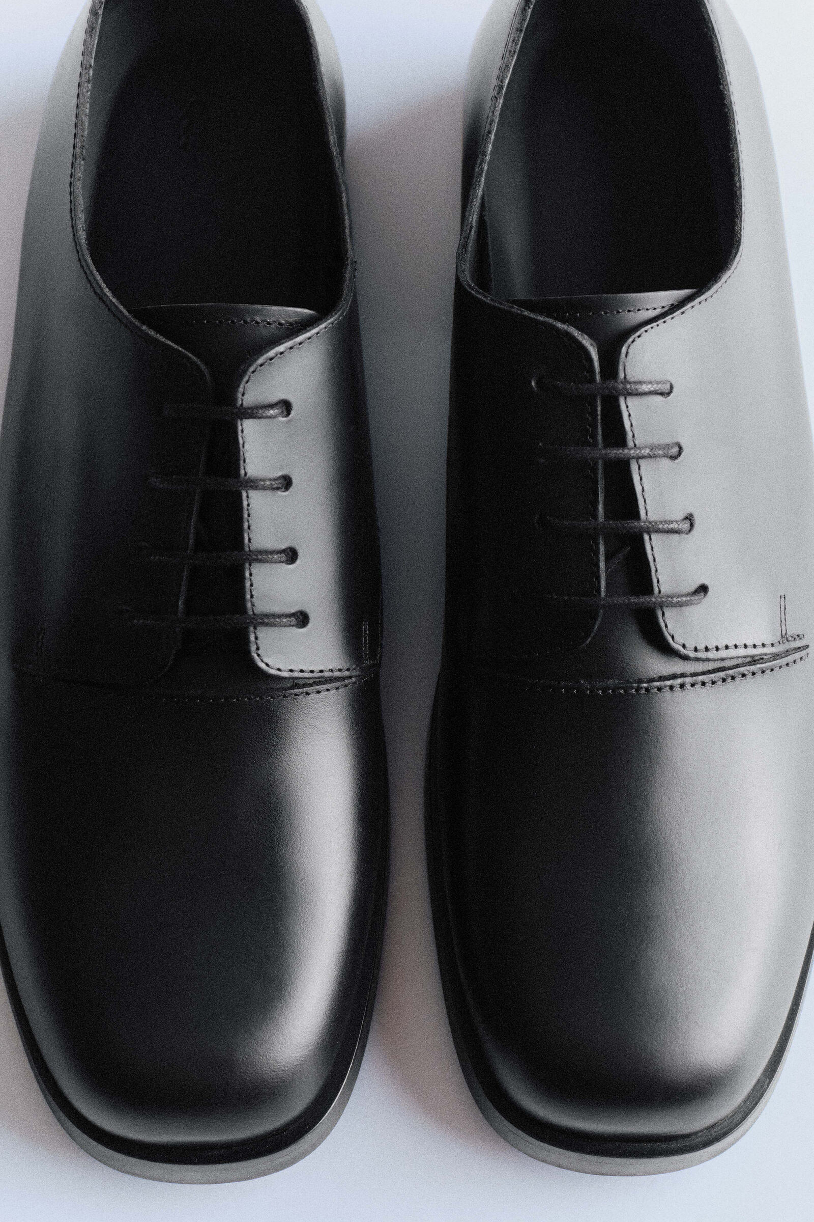 SQUARE-TOE LEATHER DERBY SHOES スクエアトゥ レザーダービーシューズ