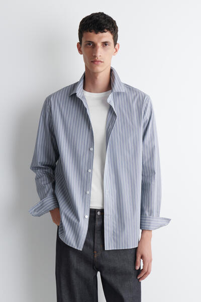 RELAXED STRIPED COTTON SHIRT