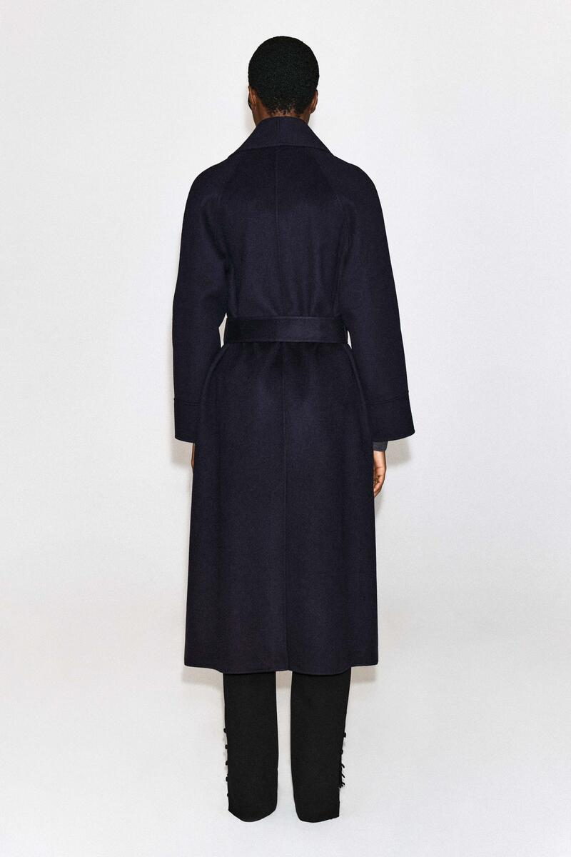 SHAWL-COLLAR DOUBLE-FACED WOOL LONG COAT ショールカラー ダブル