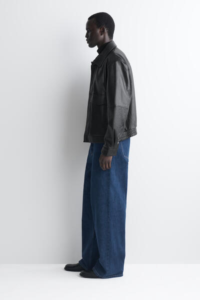 COS FOLD セルビッジ ルーズフィット ワイドレッグジーンズ