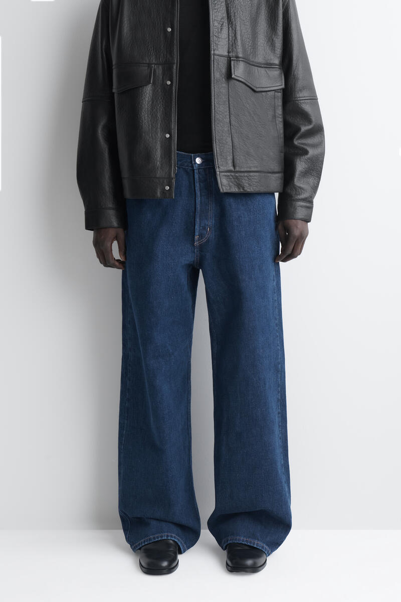 COS FOLD セルビッジ ルーズフィット ワイドレッグジーンズ