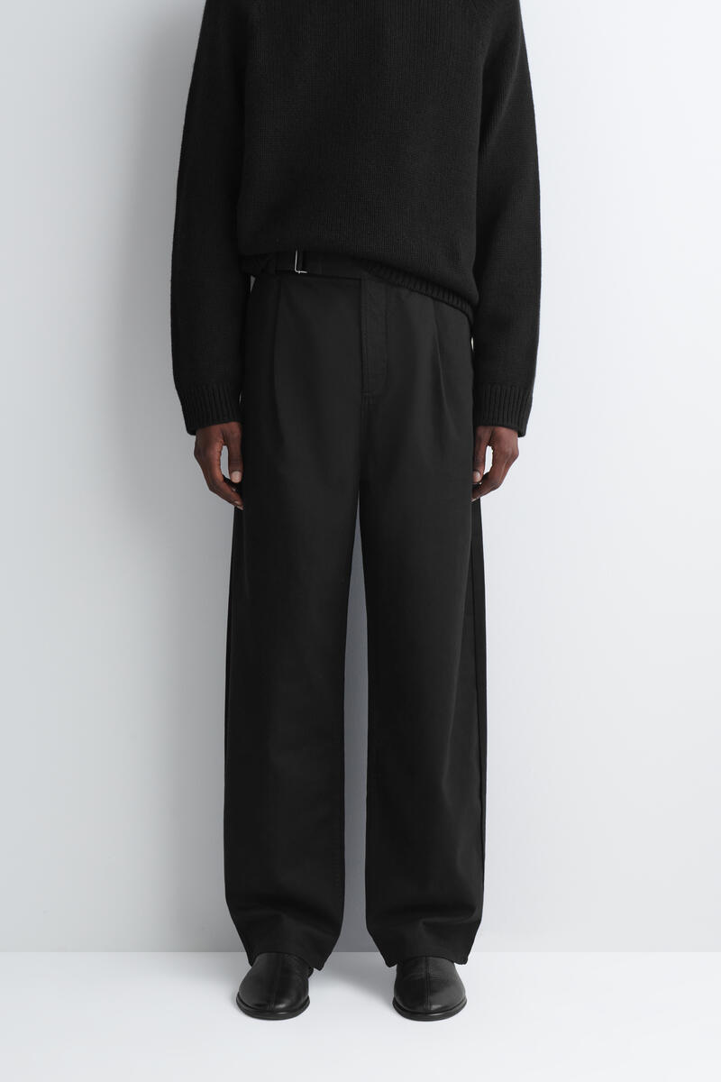 COS バックルデニム リラックスフィット バレルレッグパンツ