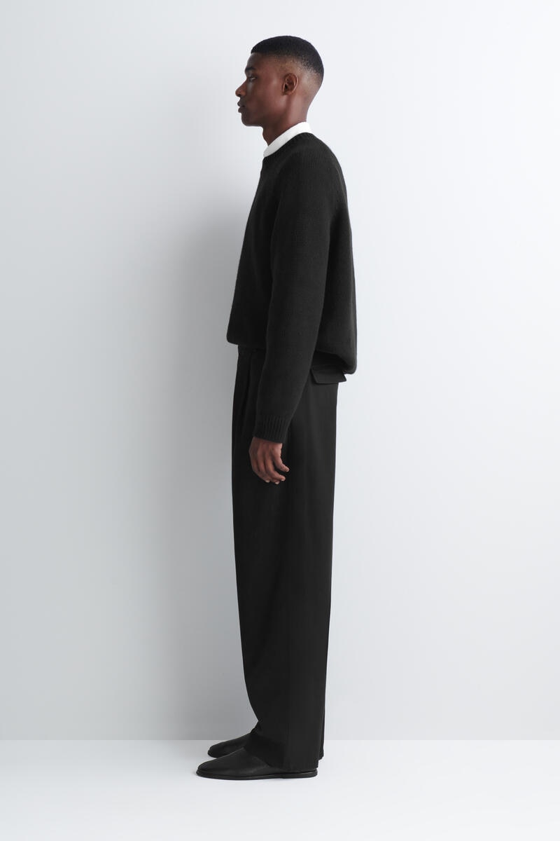 COS バックルデニム リラックスフィット バレルレッグパンツ