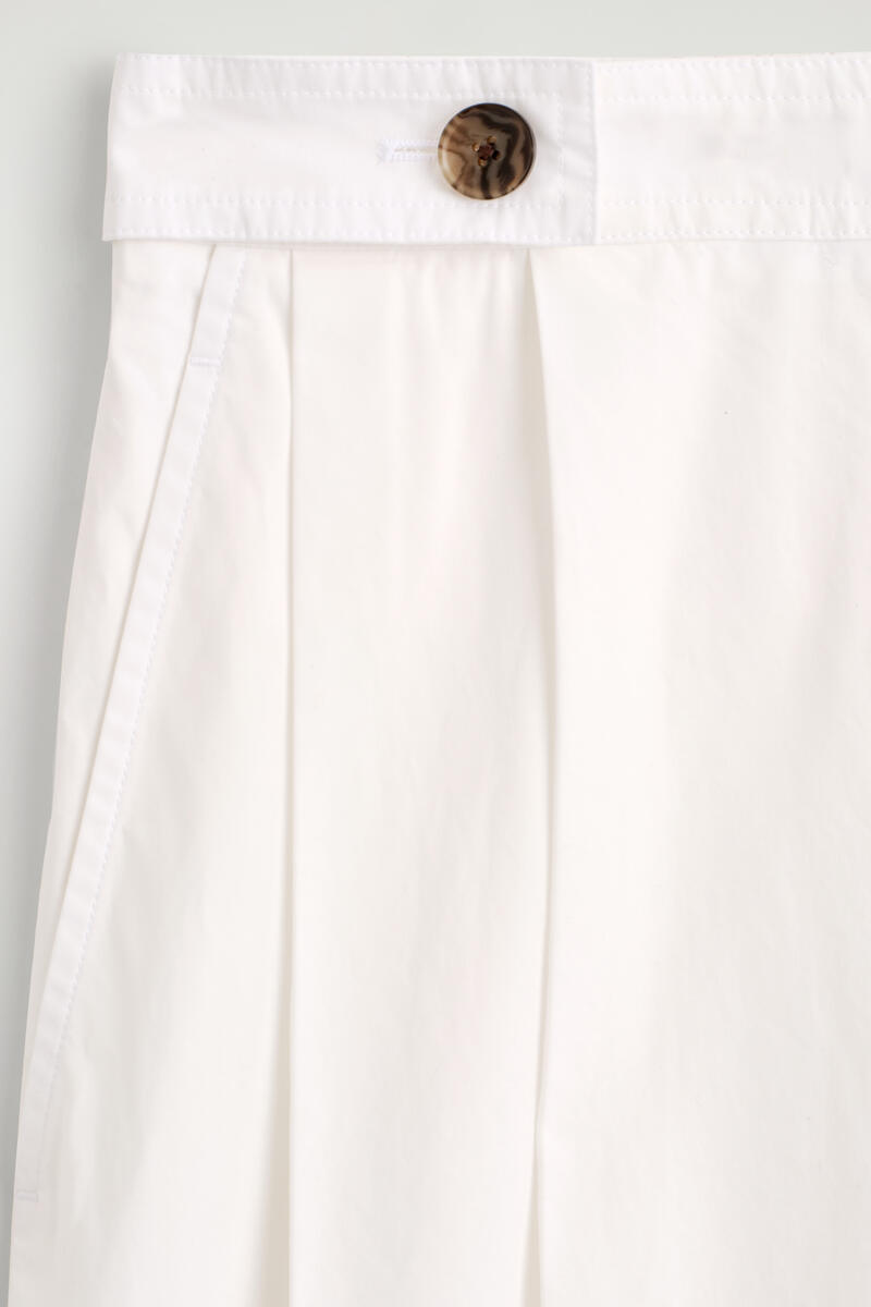 COS ボタンディテール コットンキュロットパンツ