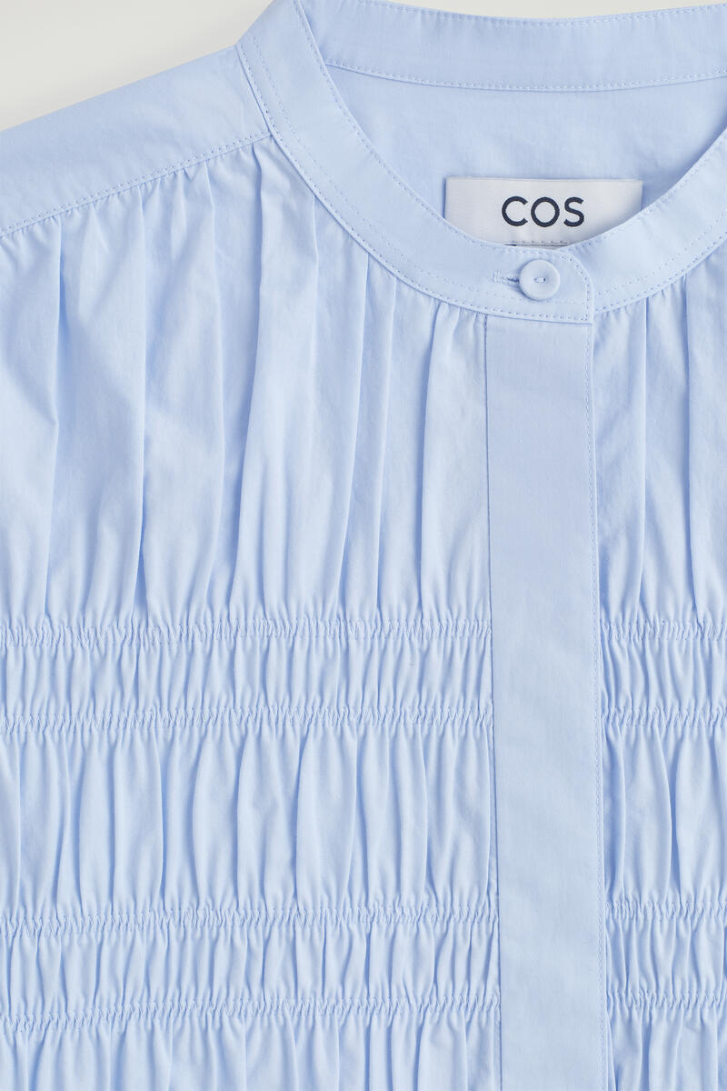 COS フリル付きコットンブラウス