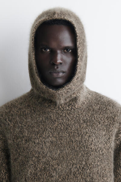 COS ブラッシュドカシミヤ バラクラバ