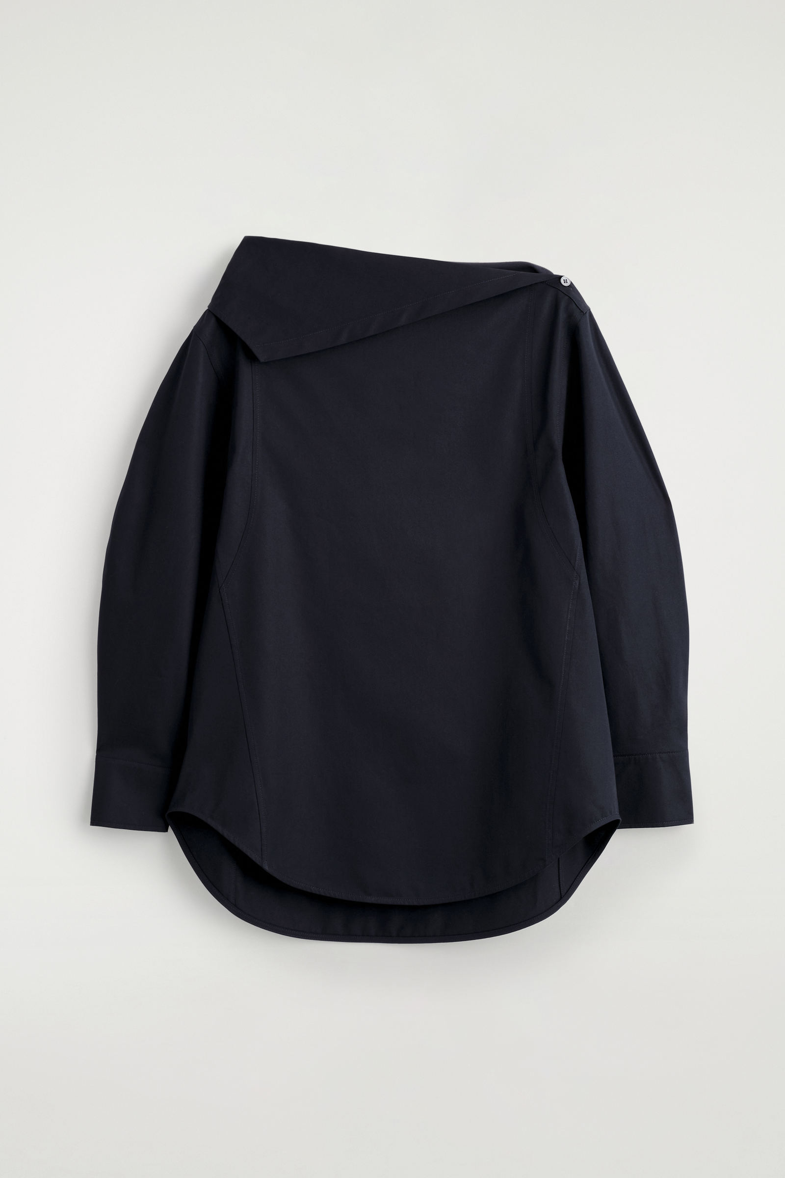 アシンメトリーコットンブラウス