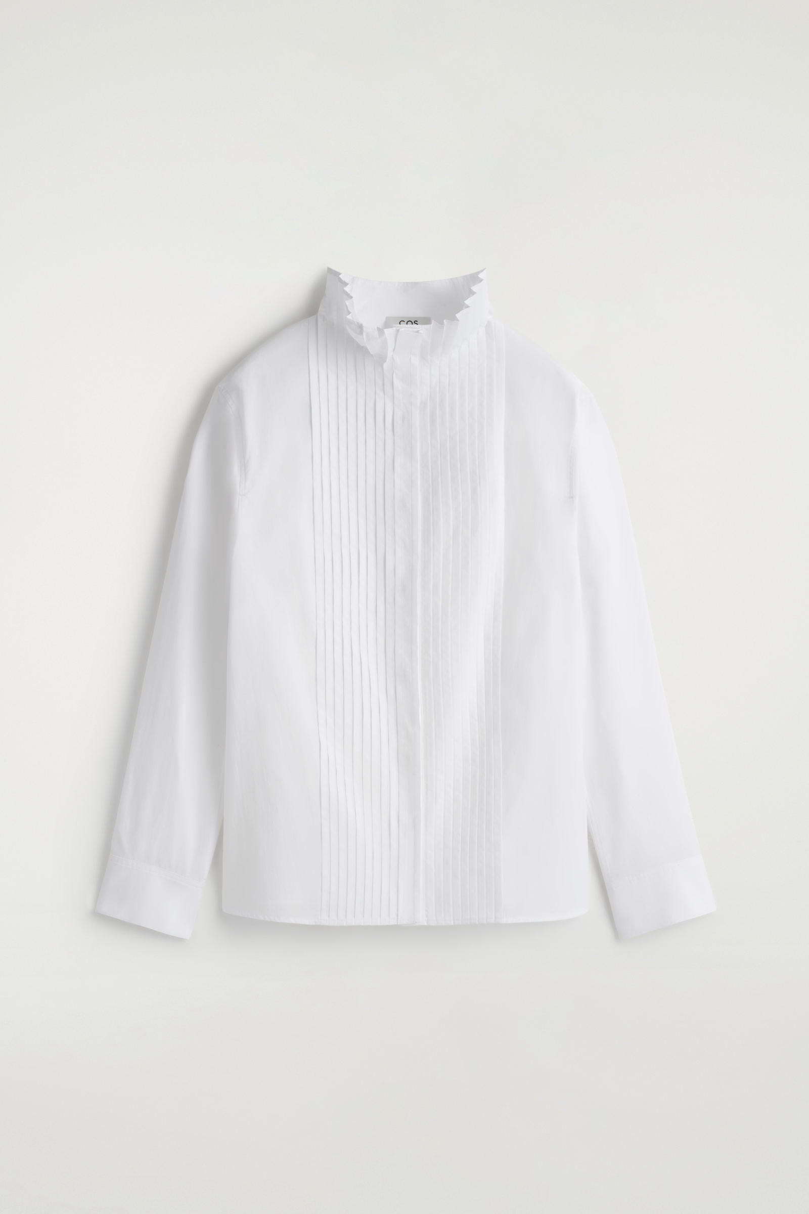 ピンタック コットン ブラウス