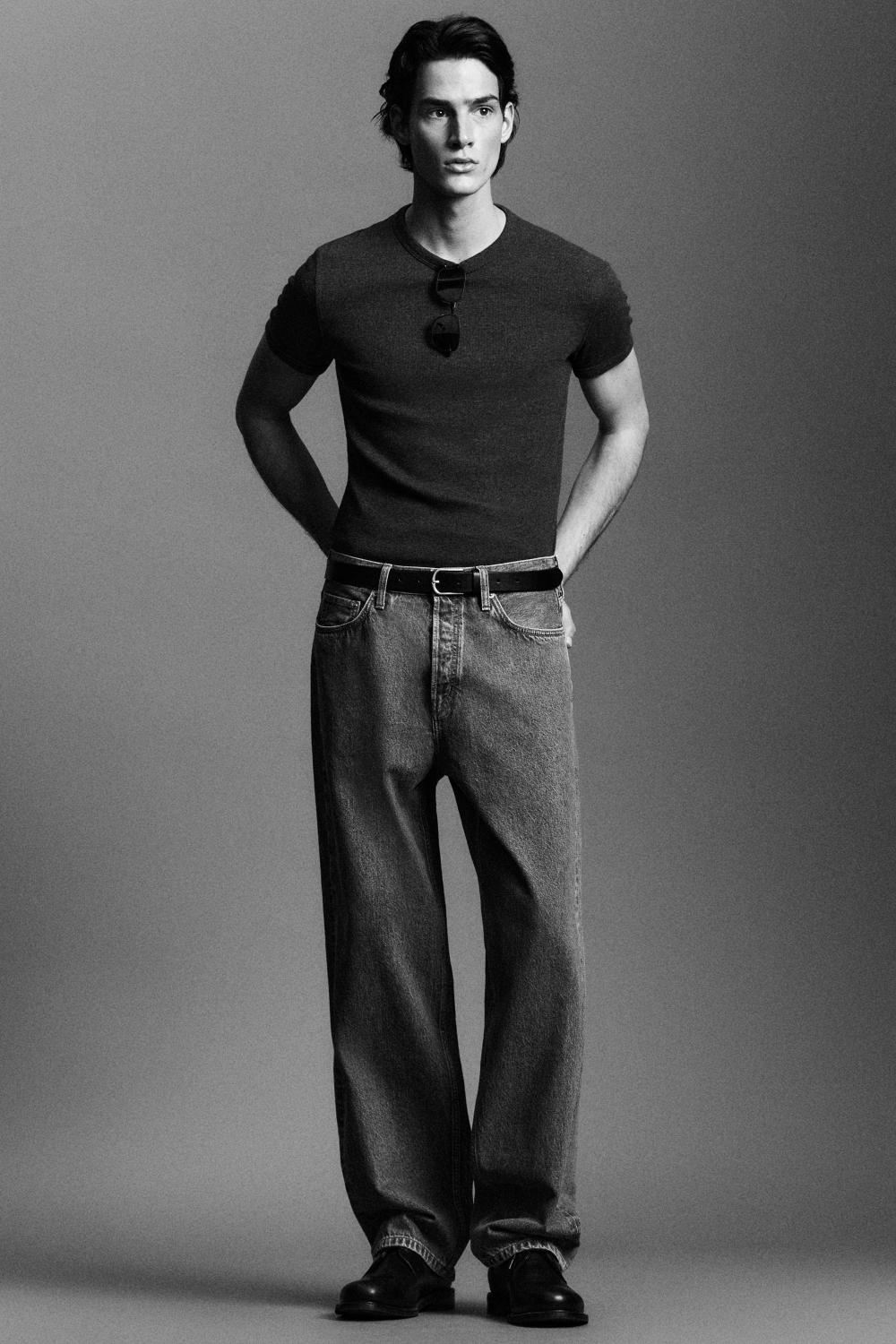 SLIM RIBBED COTTON T-SHIRT | COS