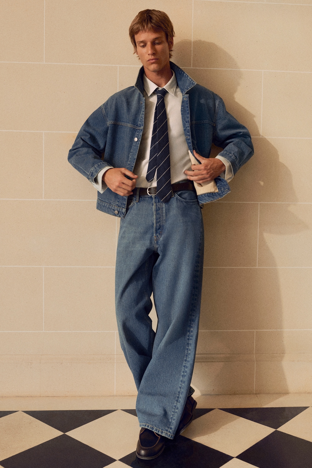 RIDER RELAXED-FIT STRAIGHT-LEG JEANSFADED BLUE