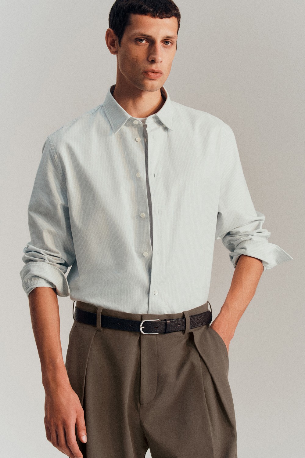 COTTON OXFORD SHIRTBLUE / WHITE / STRIPED