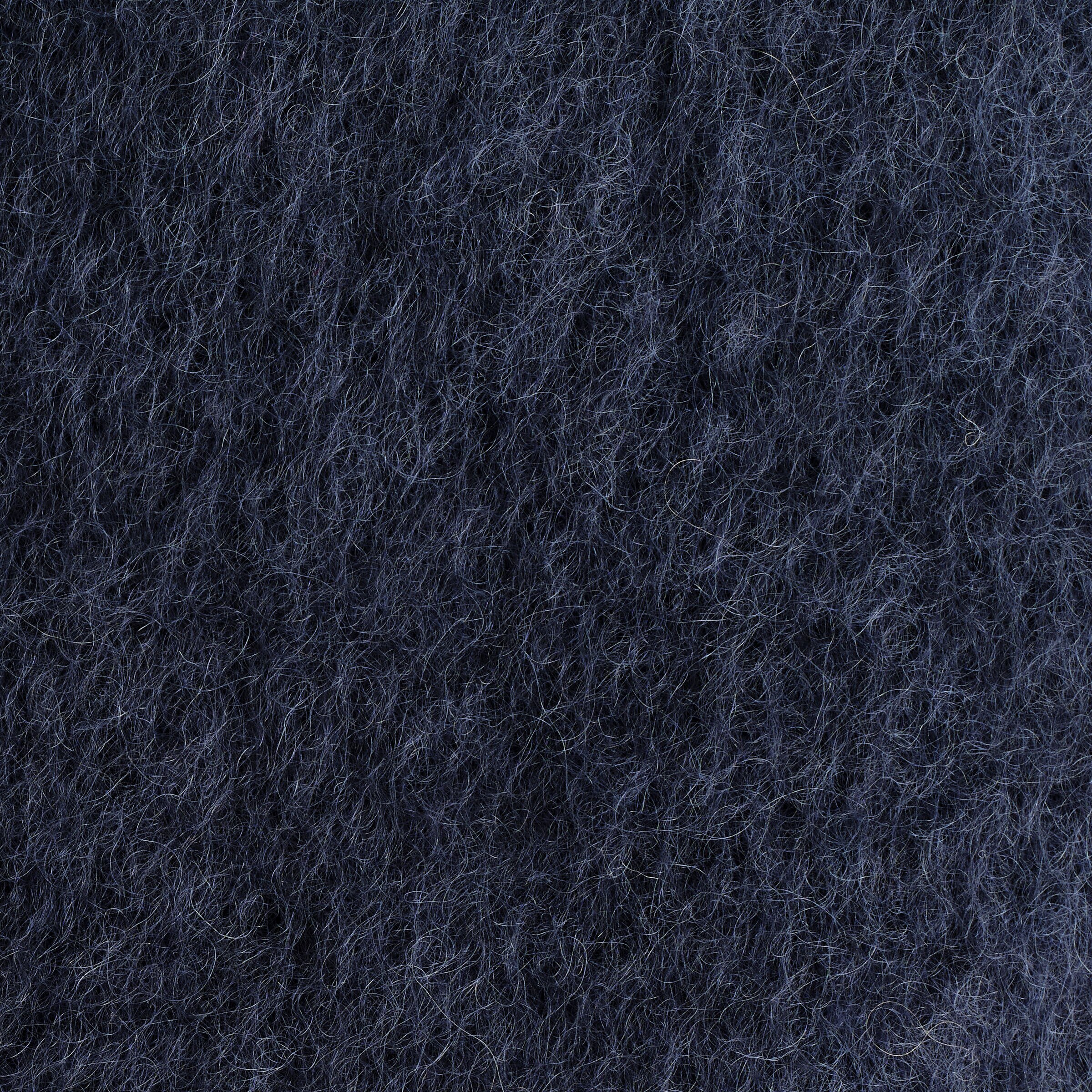 FRINGED MOHAIR SCARFNAVY