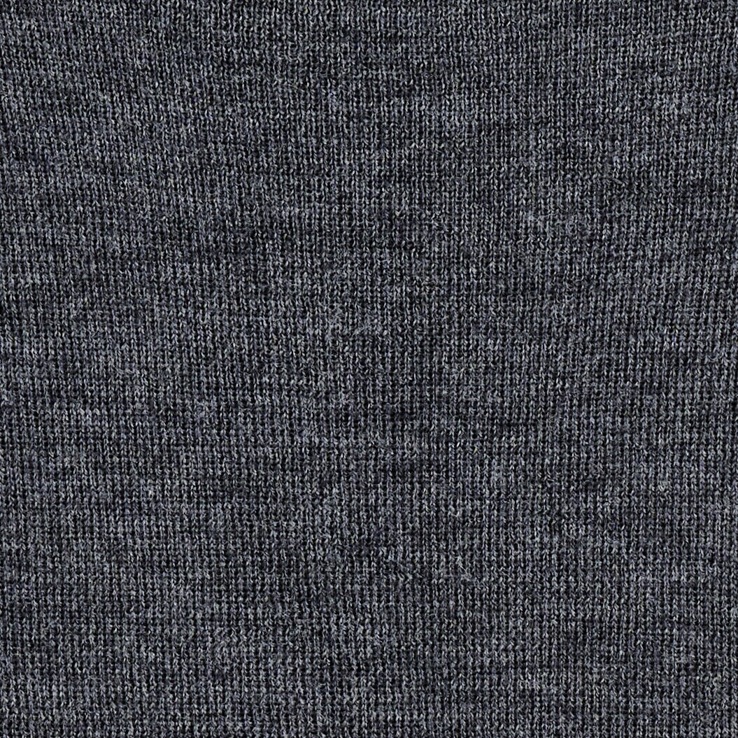 SEAMLESS MERINO WOOL HIGH-NECK TOPCHARCOAL MÉLANGE