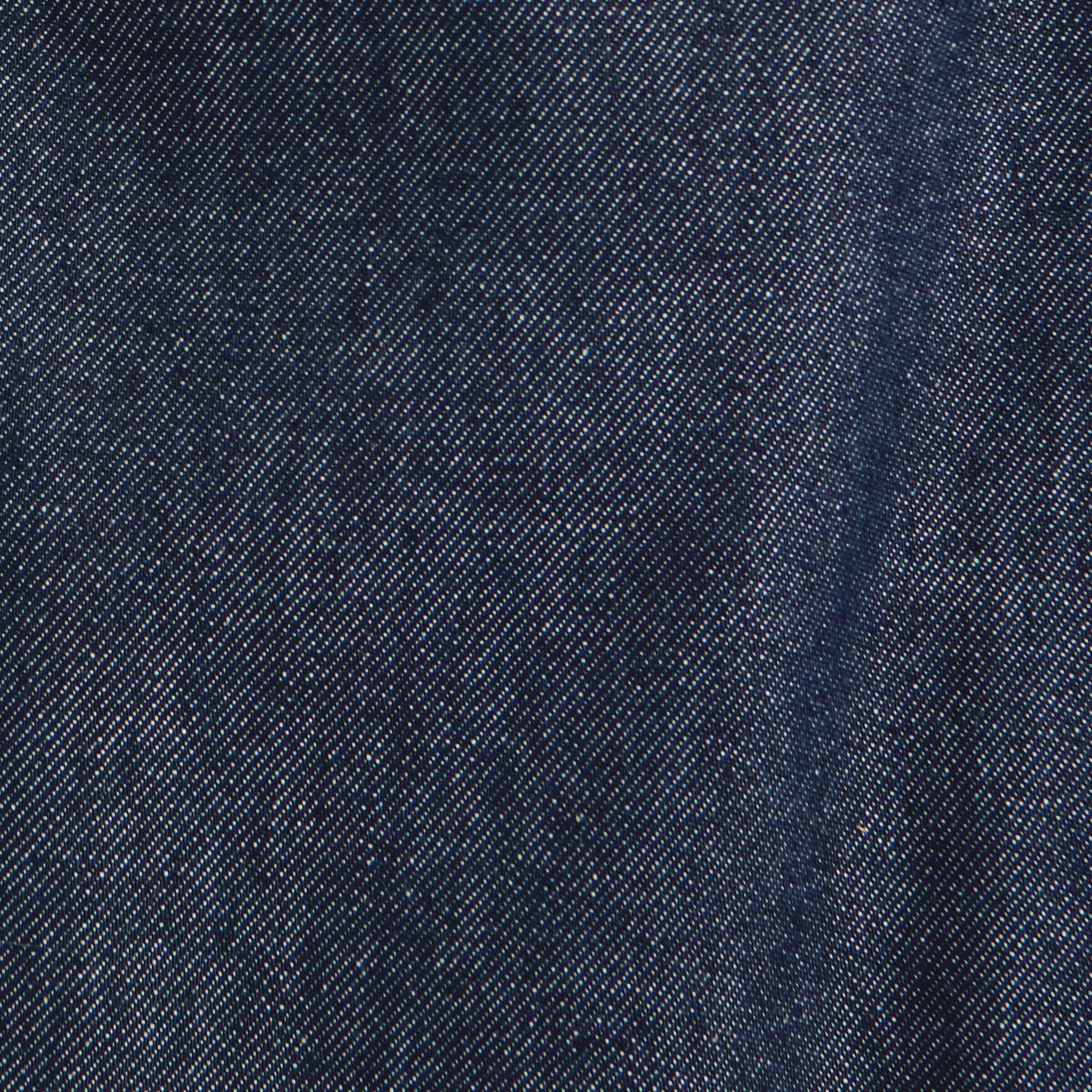 RAW DENIM CROPPED BARREL-LEG TROUSERSINDIGO