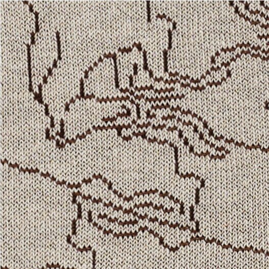 COTTON-JACQUARD SOCKSBEIGE / BROWN / IVORY