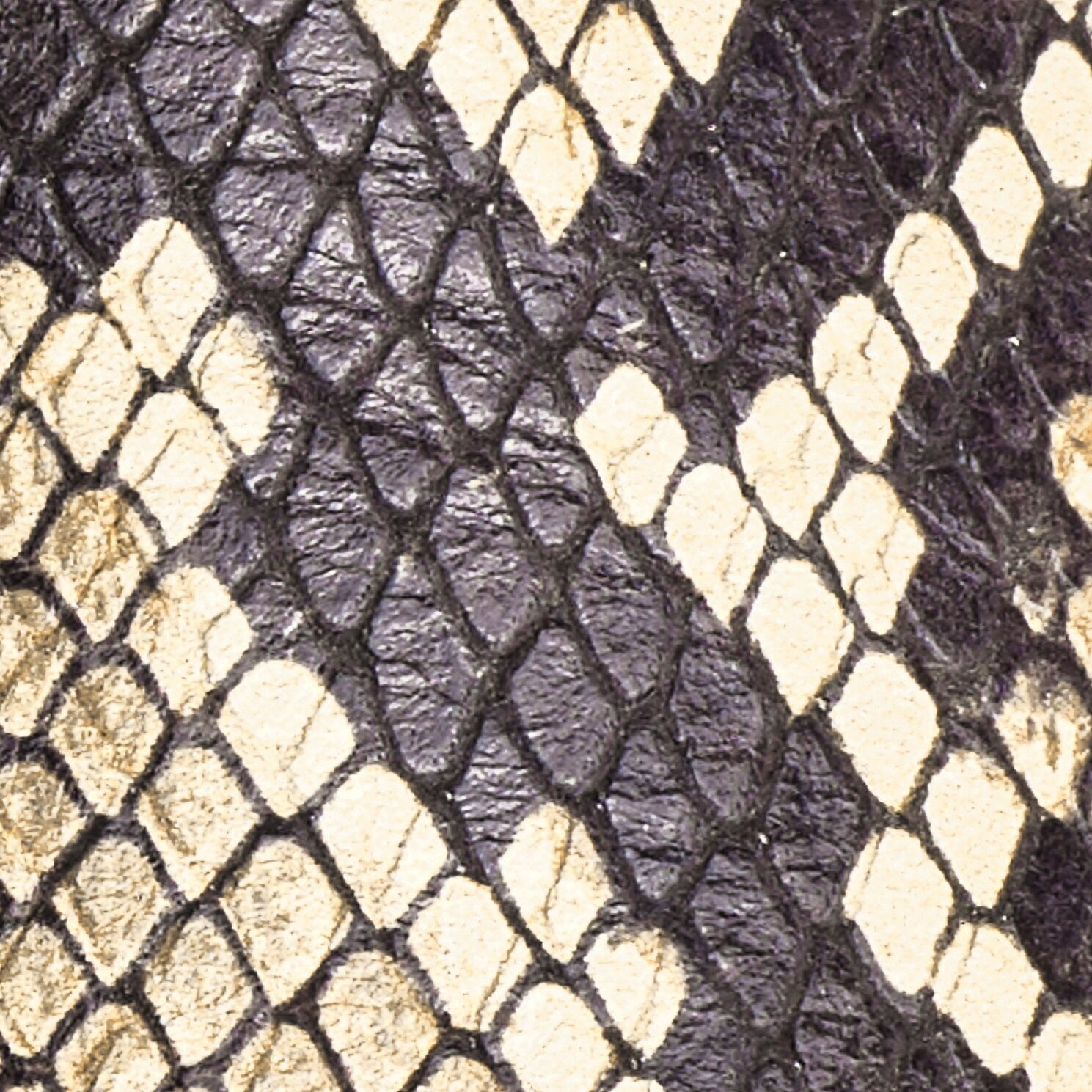 SQUARE-TOE LEATHER HEELED LOAFERSBEIGE / SNAKESKIN EFFECT