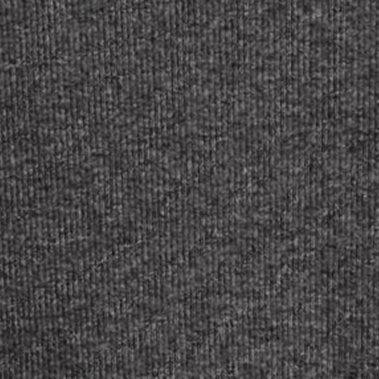 SLIM RIBBED COTTON LONG-SLEEVED T-SHIRTDARK-GREY MÉLANGE
