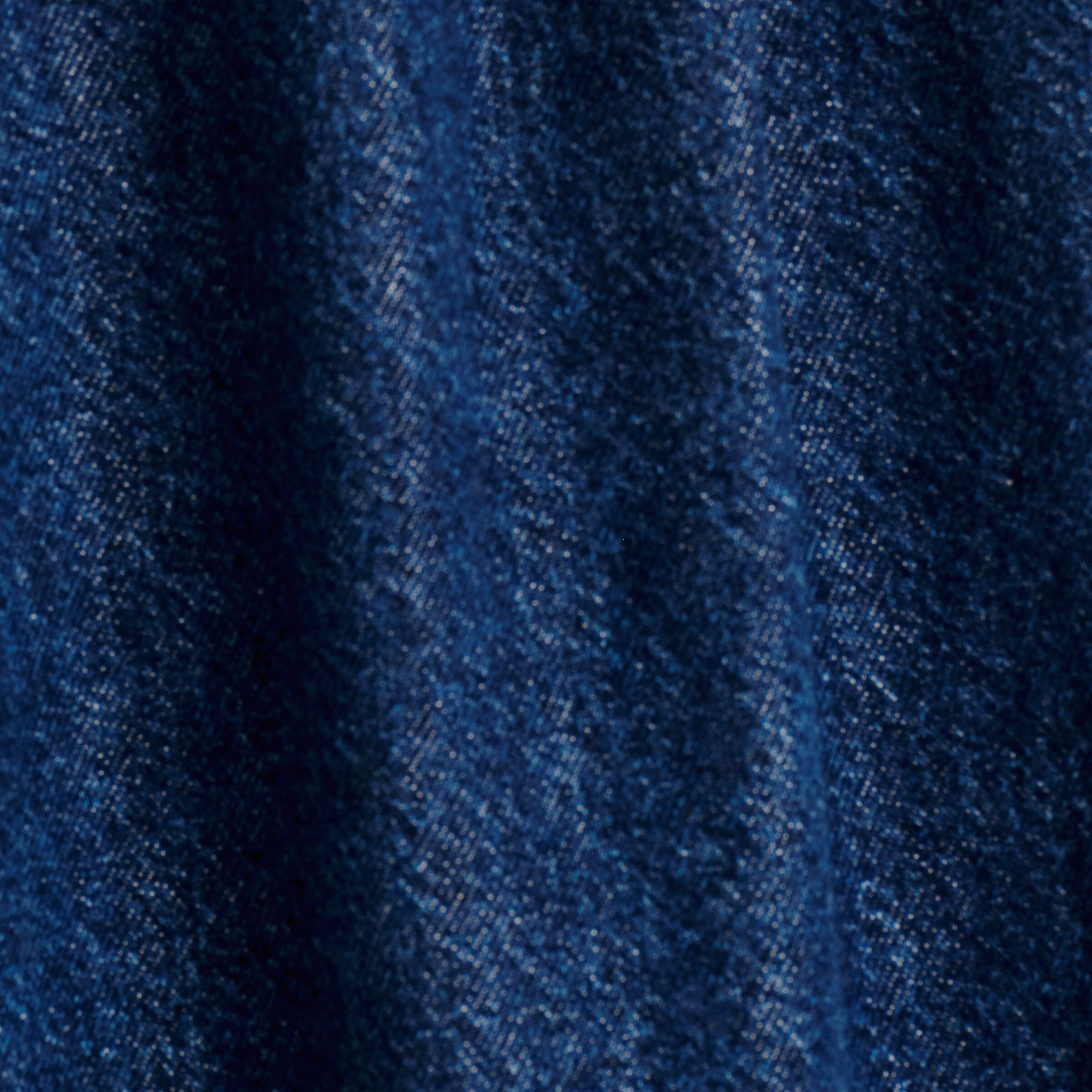 PLEATED WIDE-LEG DENIM TROUSERSDARK BLUE