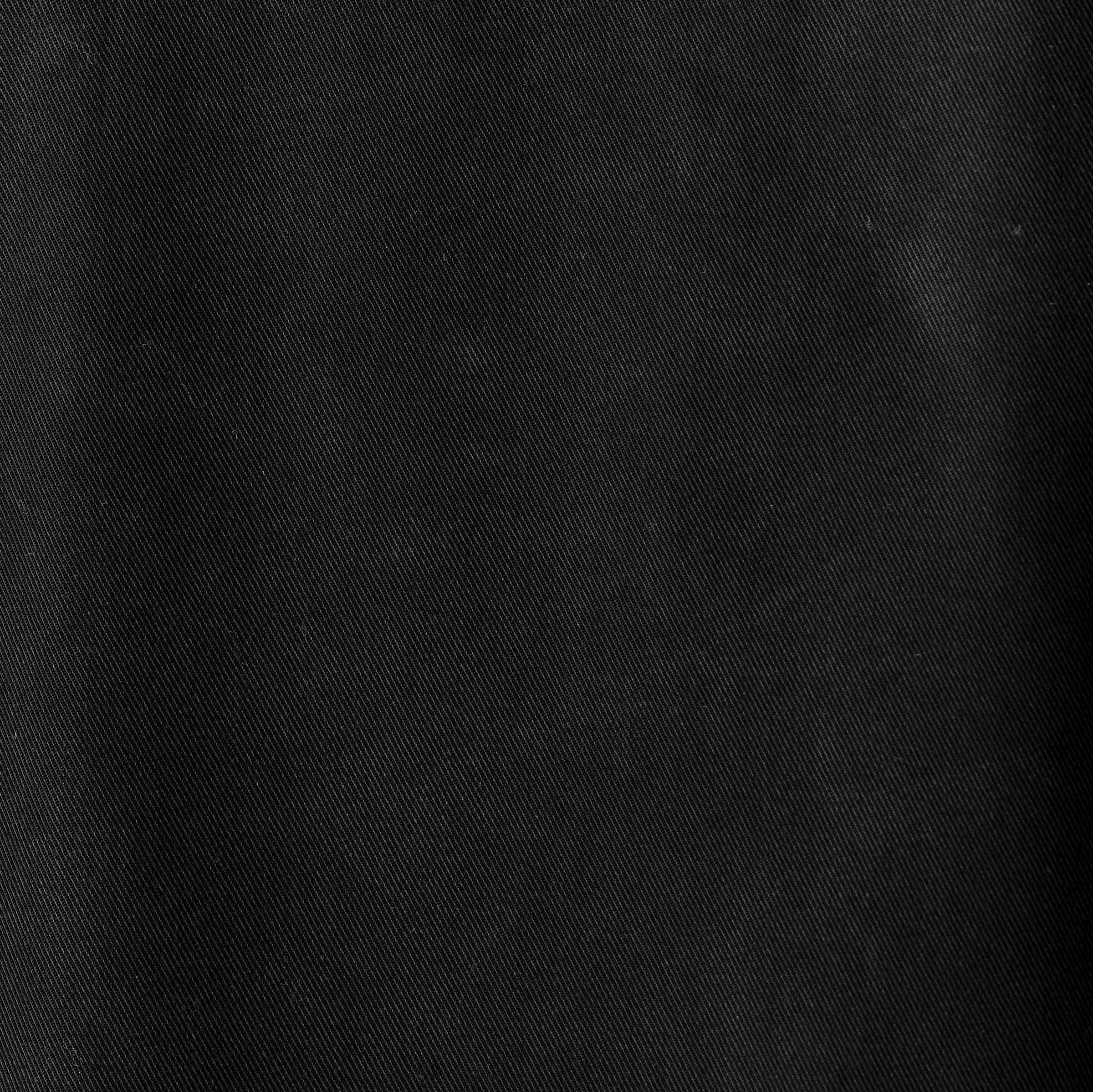 COTTON WIDE-LEG CHINOSBLACK