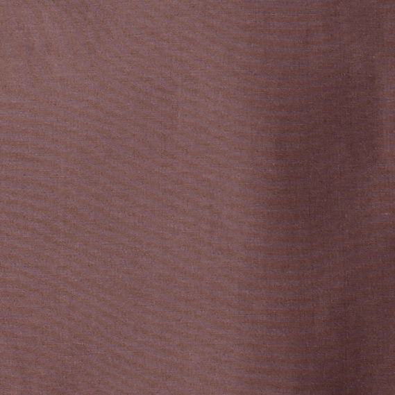 ROUNDED COTTON-SILK SHIRTMAHOGANY