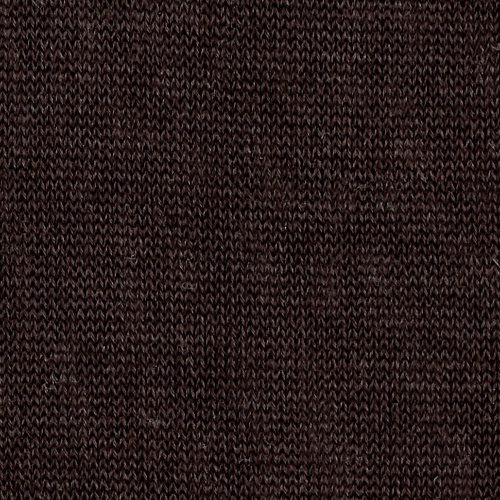 SEAMLESS SHEER KNITTED SILK TROUSERSBITTER CHOCOLATE