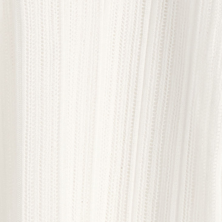 SHEER LACE-KNIT DRESSCHALK