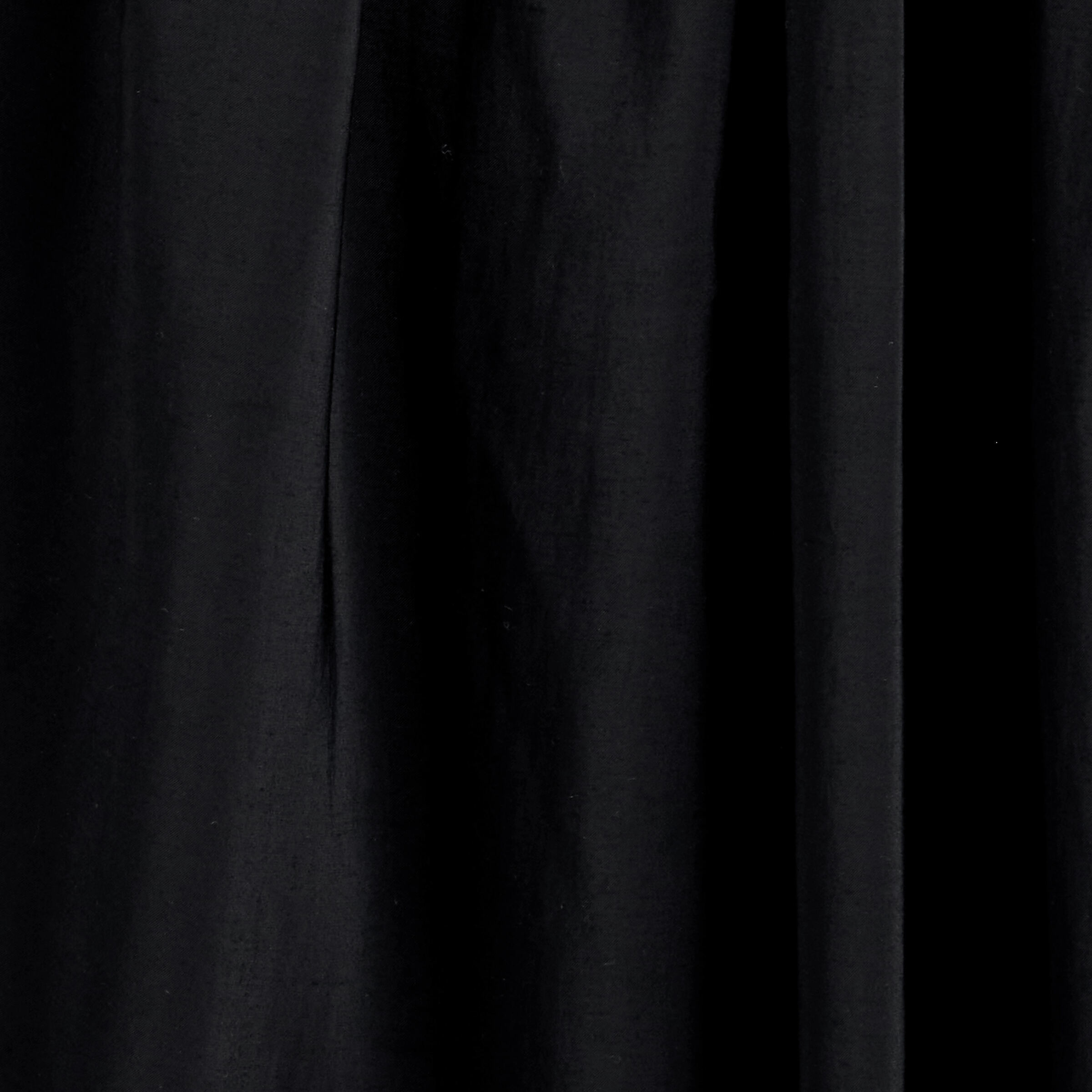 DRAPED PLEATED STRAIGHT-LEG TROUSERSBLACK
