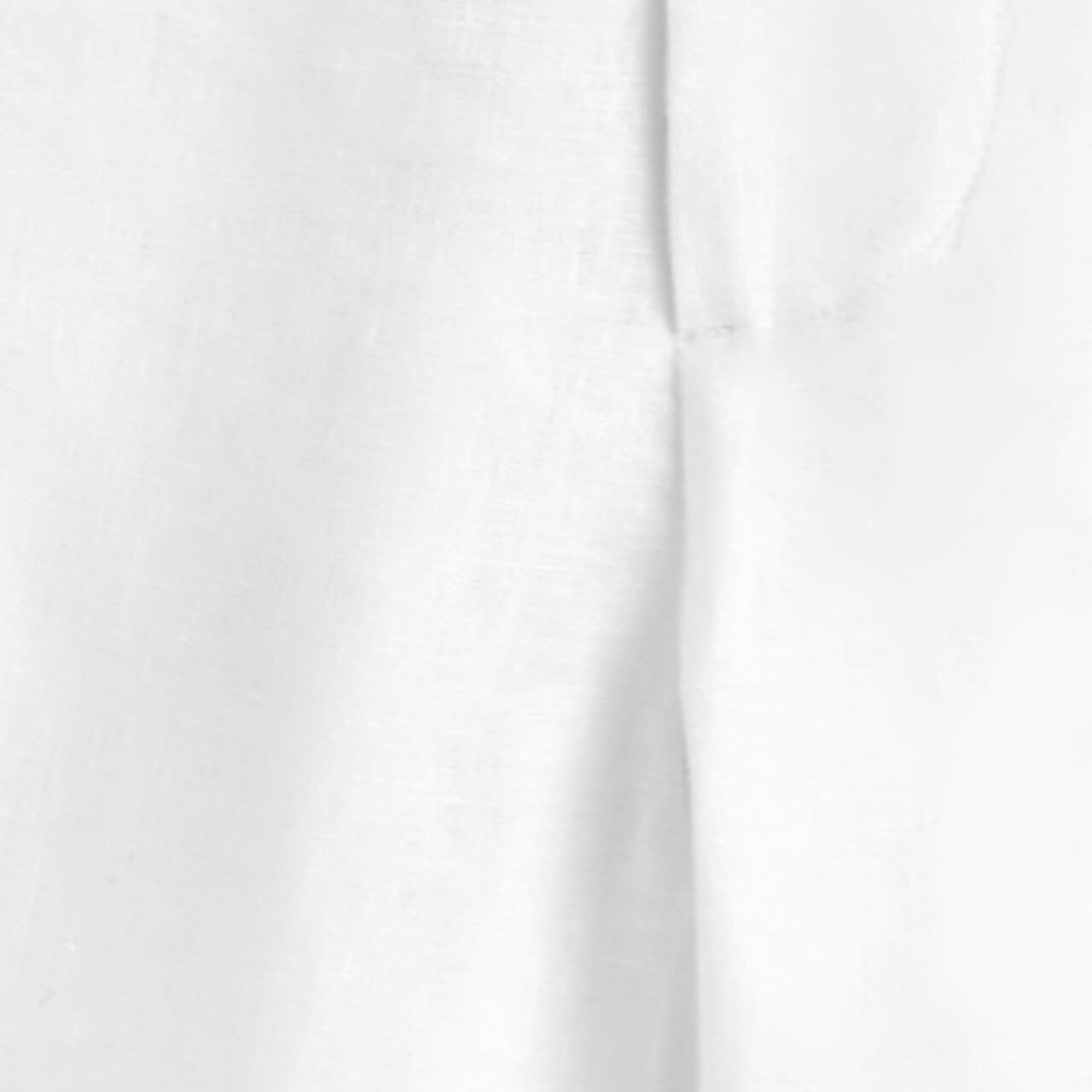 LINEN RELAXED-FIT STRAIGHT-LEG TROUSERSWHITE