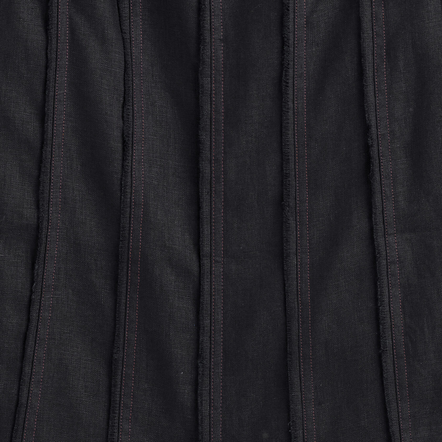 SCULPTED PLEATED LINEN PLAYSUITBLACK