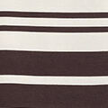 FOLDED-SHOULDER COTTON-JERSEY TANK TOPWHITE / BROWN / STRIPED