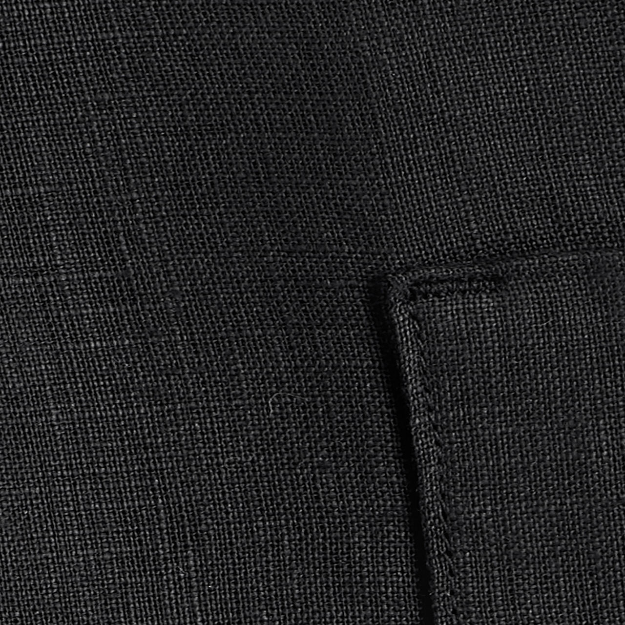 LINEN UTILITY BERMUDA SHORTSBLACK