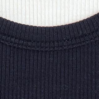 LAYERED RIBBED-JERSEY T-SHIRTWHITE