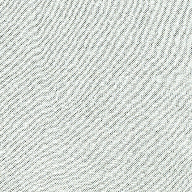 KNITTED LINEN T-SHIRTGREY MÉLANGE