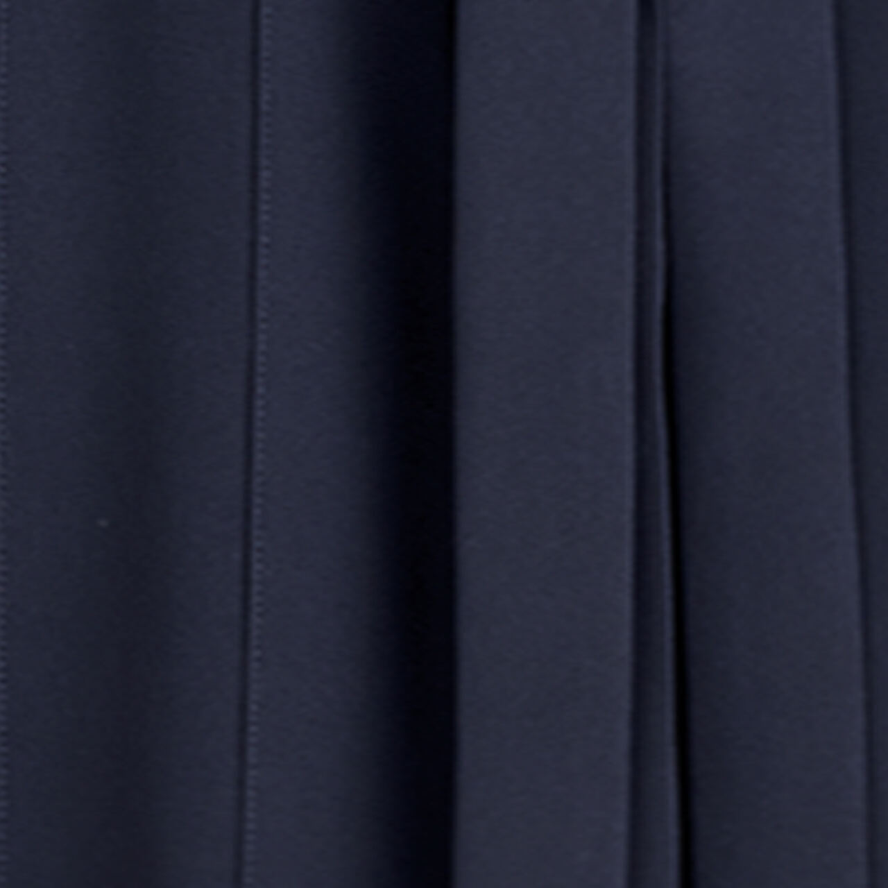 PLEATED BOW-DETAIL MIDI SHIRT DRESSNAVY