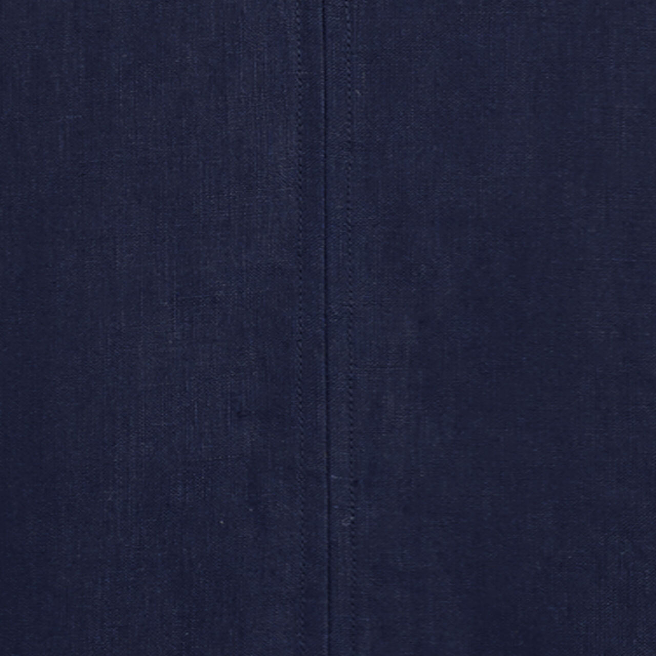 V-NECK OPEN-BACK LINEN MINI DRESSLIGHT BLUE