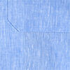 CONTRAST-PIPED LINEN RESORT SHIRTBLUE MÉLANGE