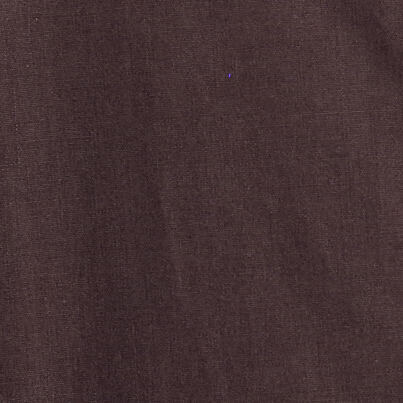 FLUTED-SLEEVE COTTON MINI DRESSDARK BROWN
