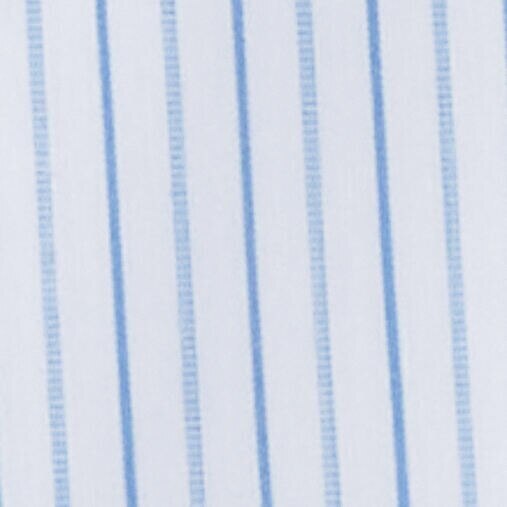 CUTAWAY-COLLAR STRIPED COTTON-BLEND SHIRTBLUE / WHITE / STRIPED
