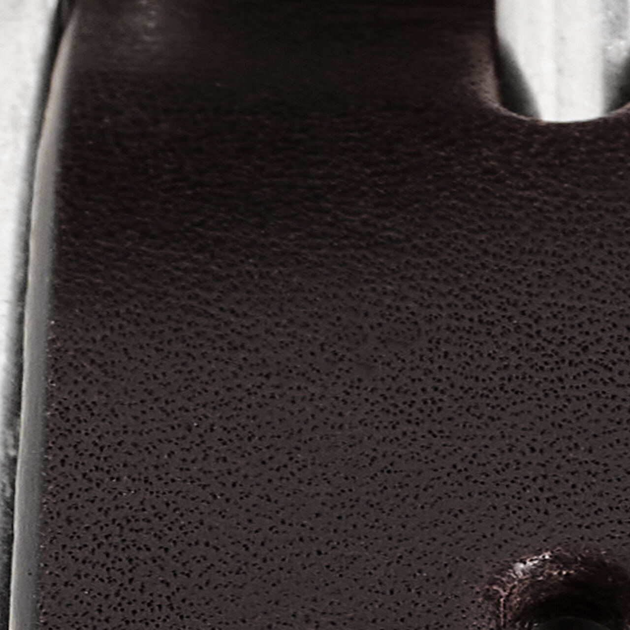 SQUARE-BUCKLE LEATHER BELTBLACK