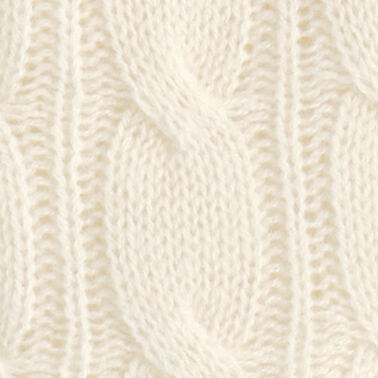 CABLE-KNIT CASHMERE T-SHIRTDARK GREEN