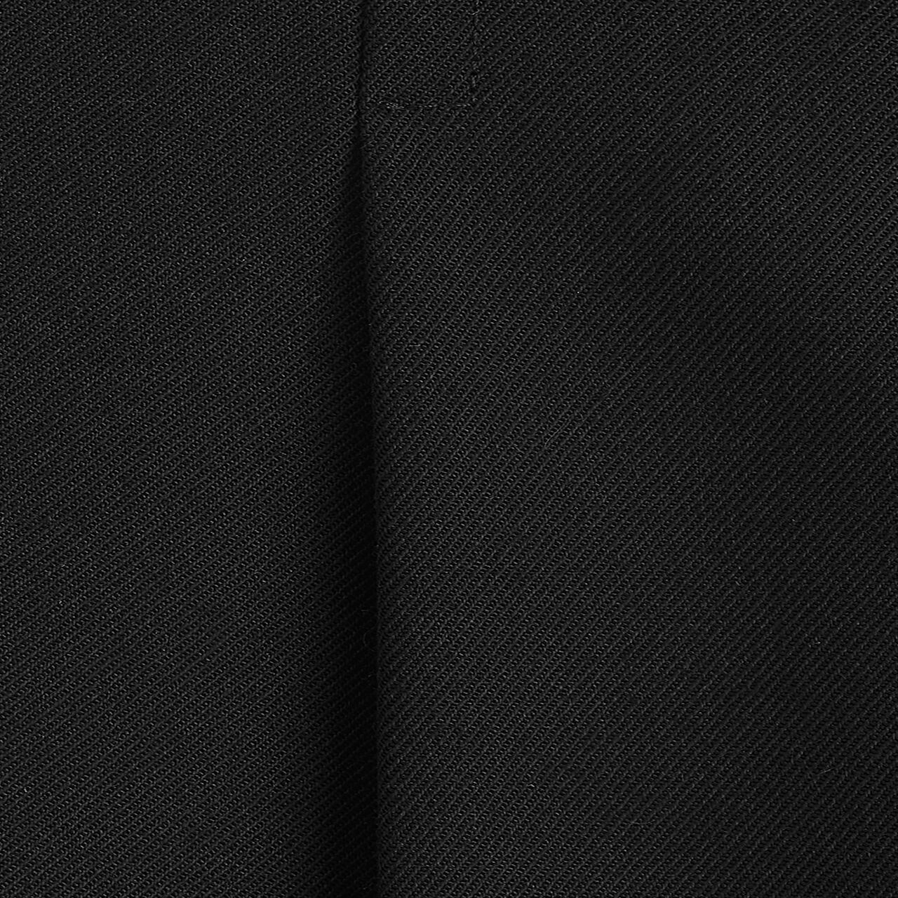 PLEATED WOOL-BLEND STRAIGHT-LEG TROUSERSBLACK