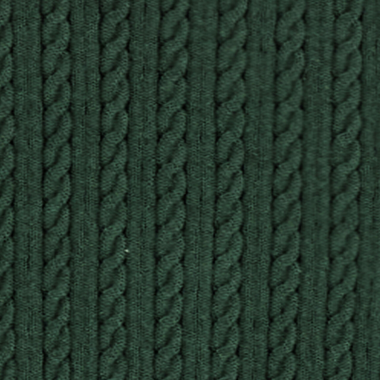 CABLE-KNIT COTTON-LINEN POLO SHIRTDARK GREEN