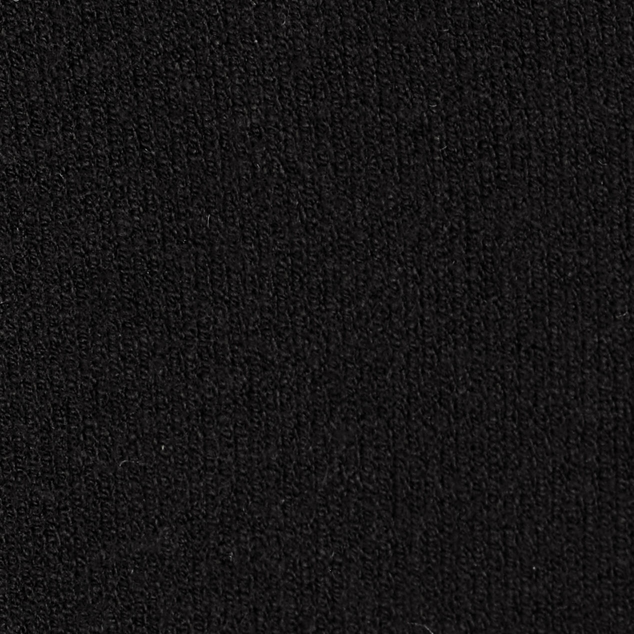 FUNNEL-NECK HALF-ZIP KNITTED JUMPERBLACK